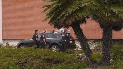 Police response to a crime Stock Footage 99364601