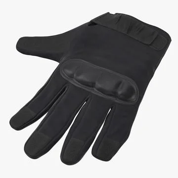 Police Riot Gear - Glove Laying 3D Model