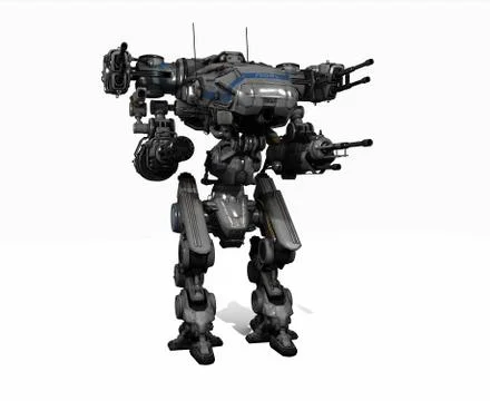 Police robot Stock-Illustration