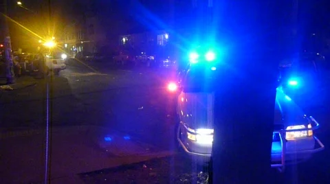 Police On The Scene Stock Footage 662032