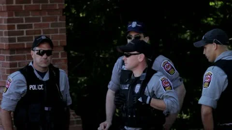 Police Security 1 Stock Footage 20543682