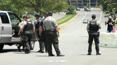 Police Security 3 Stock Footage 20543807