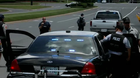 Police Security 4 Video stock 20543439