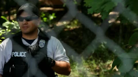 Police Security 5 Video stock 20543522