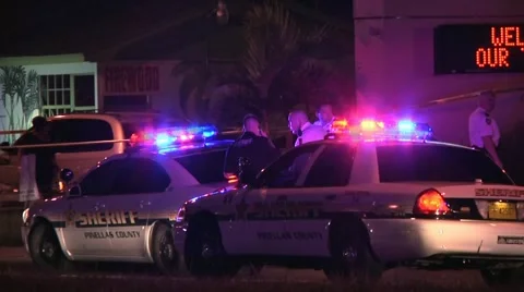Police at shooting Stock Footage 933914
