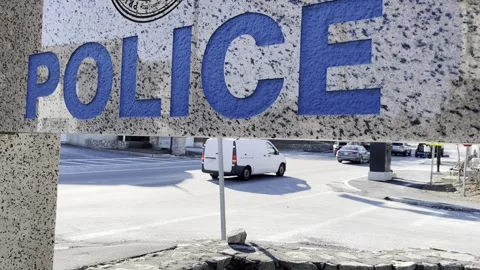 Police Sign Stock Footage 228621338
