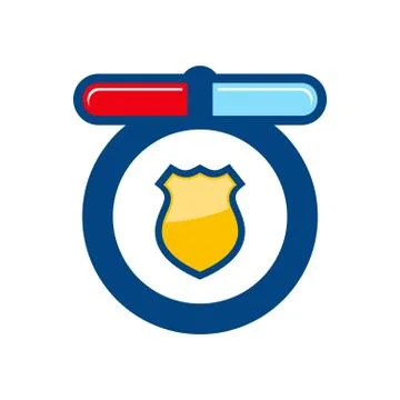 Police sign Stock Illustration