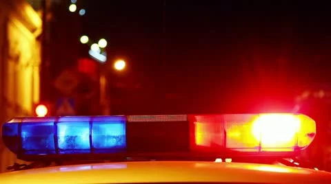 Police siren Stock Footage 10978917