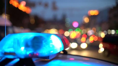 Police siren Stock Footage 80150526