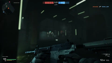 Police Special Forces Arrive To Win Against Terrorists In Action Video Game Stock Footage 202684051