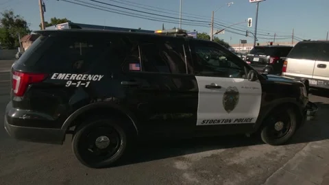 Police Squad Unit - Cops In Stockton, CA Video stock 190219092