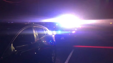 Police Stop front view with Mazda Stock Footage 93245301