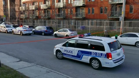 Police supervisor leaving scene Stock Footage 139655001