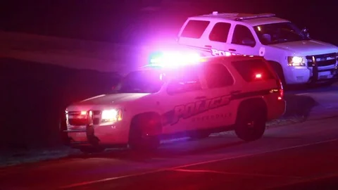 Police SUV Parked Video stock 81832534