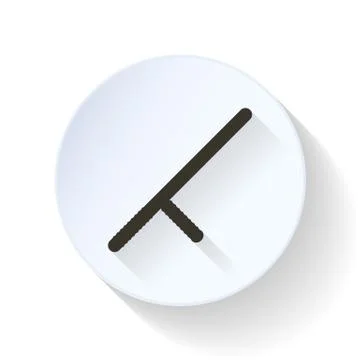 Police truncheon flat icon Stock Illustration