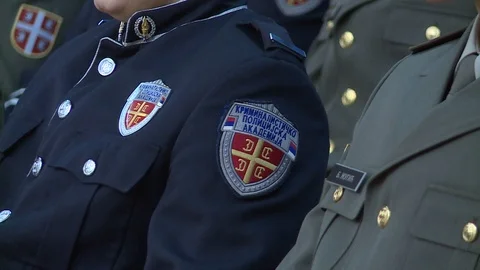 Police uniform Video stock 88497591