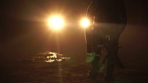 Police Using Scouting Drone in The security check Stock Footage 242603704