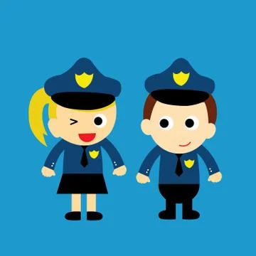 Police vector cartoon Stock Illustration