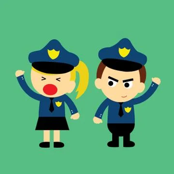 Police vector cartoon Stock Illustration