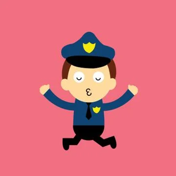 Police vector cartoon Stock Illustration