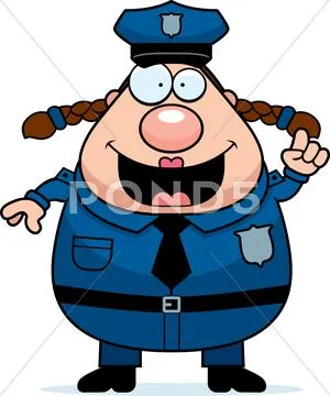 Police woman idea Stock Illustration