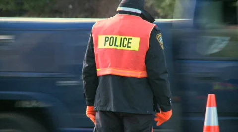 Police work during the day  (2 of 6) Stock Footage 100793