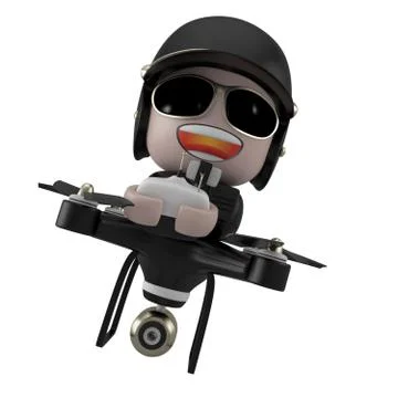Policedrone. Stock Illustration