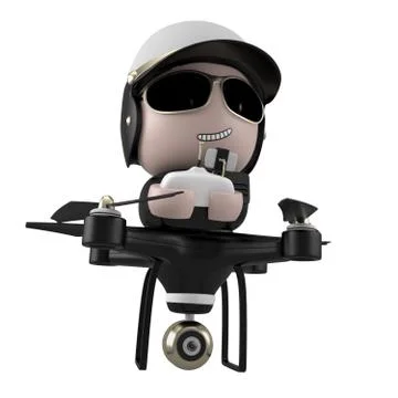 Policedrone. Stock Illustration