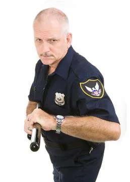 Policeman - Aggressive Stock Photos