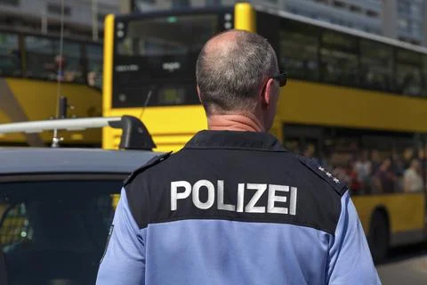 Policeman in Berlin Stock Photos