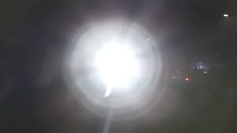 Policeman With Flashlight At Night Video stock 83835207