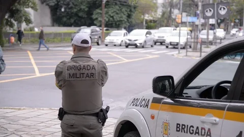 Policeman Stock Footage 98211580