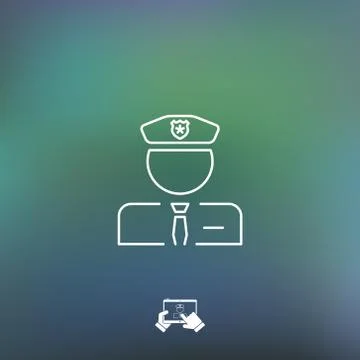 Policeman icon Stock-Illustration