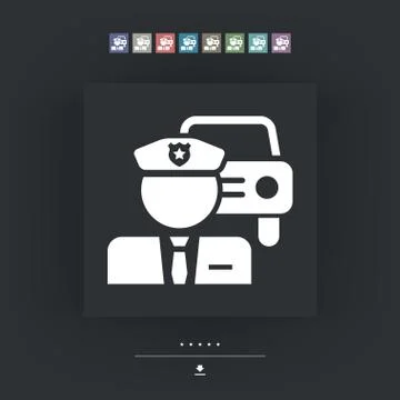 Policeman icon Stock-Illustration