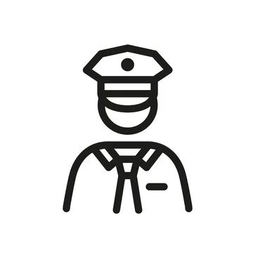 Policeman Icon Illustrazione stock
