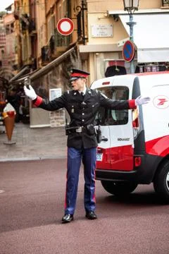 Policeman in Monaco Stock Photos
