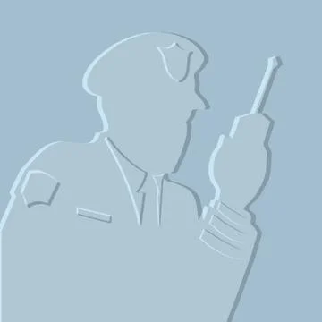 Policeman  Symbol Stock Illustration