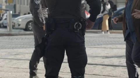 Policemen in Jerusalem Stock Footage 227789886