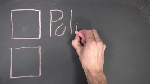 Policy and Procedure written with chalk and hand is checking Procedure Stock Footage 84010327
