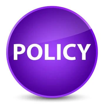 Policy elegant purple round button Stock Illustration