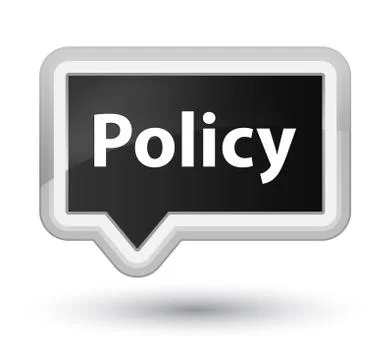 Policy prime black banner button Stock Illustration