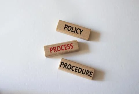 Policy Process Procedure symbol. Concept words Policy Process Procedure on .. Stock Photos