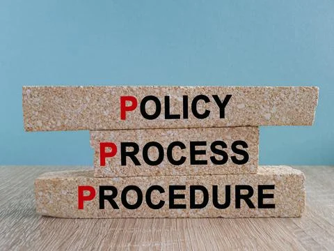 Policy, process, procedure symbol Foto stock