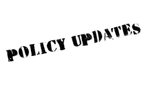 Policy Updates rubber stamp Stock Illustration