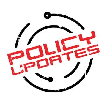 Policy Updates rubber stamp Stock Illustration