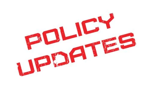 Policy Updates rubber stamp Stock Illustration