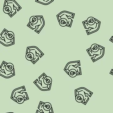 Policy virus problem line seamless pattern Stock Illustration