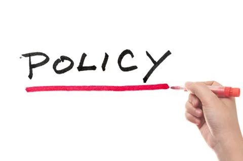 Policy word Stock Illustration