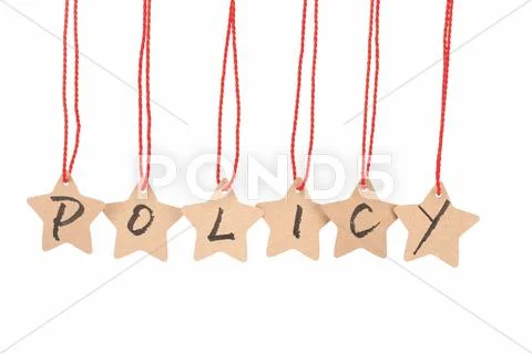 Policy word Stock Photos