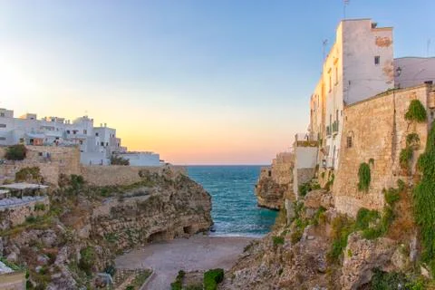 Polignano, a beach between the rocks 写真素材